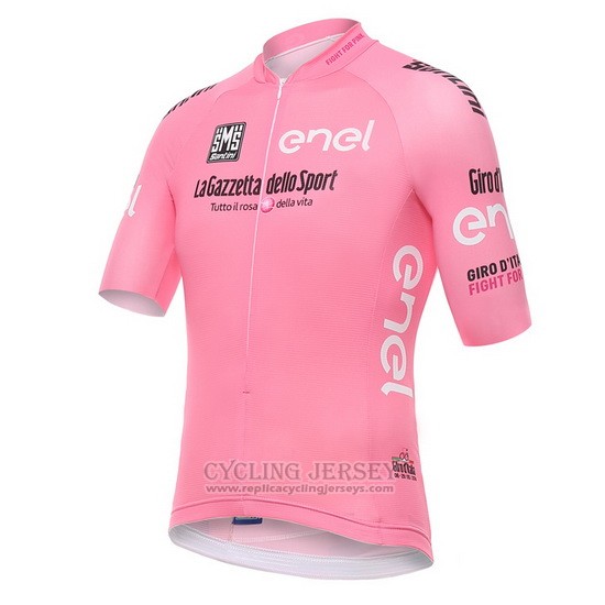 2016 Cycling Jersey Giro D'italy Fuchsia Short Sleeve and Bib Short